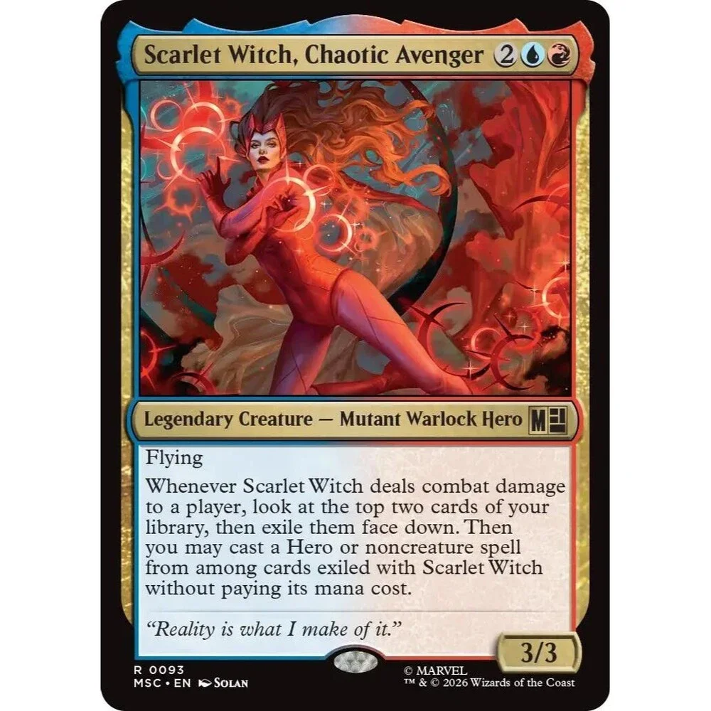 Scarlet Witch, Chaotic Avenger | MSC | 93 | NM/Rare | 031-MSC-R